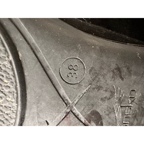 Dansko Booties 38 7-7.5 Bonita Suede Leather Cutout Heeled Ankle Zip Up Black - Picture 10 of 11